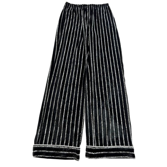 NWOT Dazzling Dreams Silver Lining Pajama Pants in Black - Picture 1 of 6